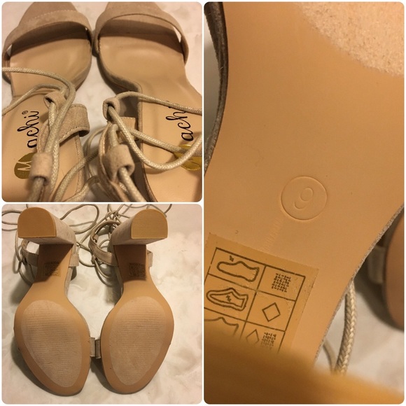 NWOT Machi Nude Chucky Heel w/ Ankle Straps - Picture 7 of 8